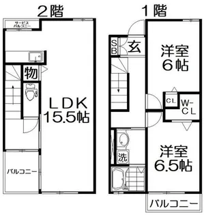 カーサ・ドルチェ【1階】の間取り