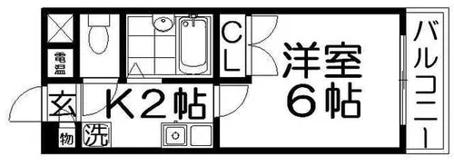 ネオコーポ香里園【2階】の間取り