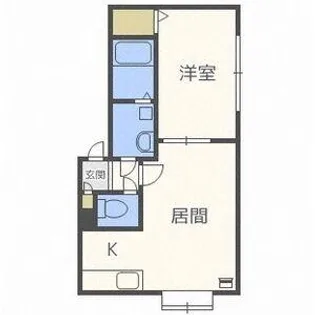 プレシャスコート百合が原【106号室】の間取り
