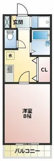 レジデンスアカリ【302号室】の間取り