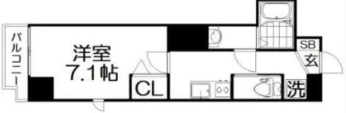 L-IDEA MINAMIHORIE【3階】の間取り