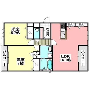 Shamaison Verde【303号室】の間取り