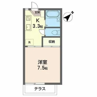 エクセルコート千里山【1階】の間取り