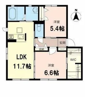 クレストヒルズ【A102号室】の間取り