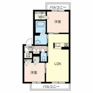シャーメゾン モデルノ【0203号室】の間取り