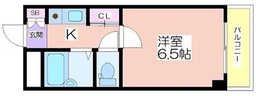 三研BLD.アンビション大阪【2階】の間取り