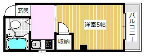 第2幸和マンション【1階】の間取り