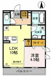 オヴェスト・フェリオ【2階】の間取り