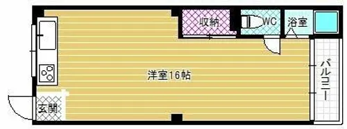 トキワビル【409号室】の間取り