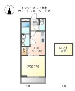 ガーデンホームオーブ【203号室】の間取り