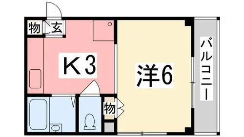 アゼリア【208号室】の間取り