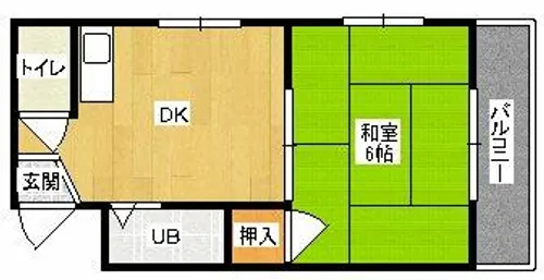 シャルマン寿【101号室】の間取り