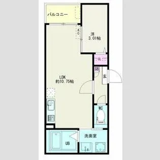 Jack komeiⅢ【2階】の間取り