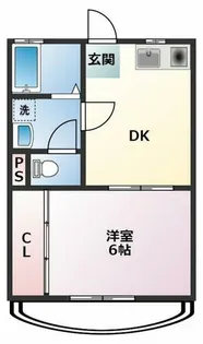 サンライズ往完【2階】の間取り