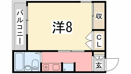 Smile東今宿【203号室】の間取り