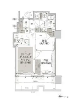 ザ・ファインタワー久屋大通【19階】の間取り
