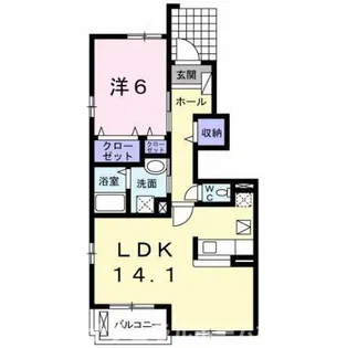 メゾン りら B【1階】の間取り