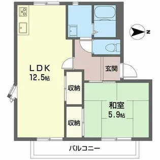 ツインハイム【2階】の間取り