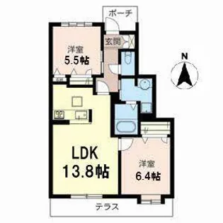 シャーメゾン・グランエスト【1階】の間取り