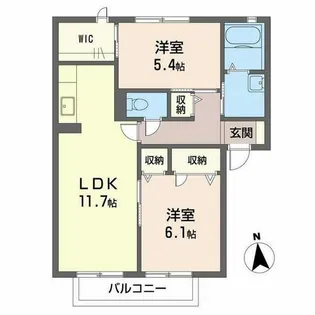 アーバヒルO【O101号室】の間取り
