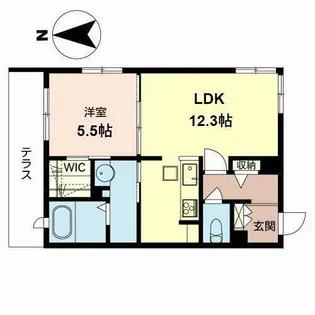 シャーメゾン芽【0103号室】の間取り
