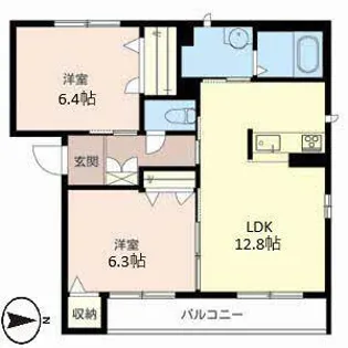 Sha Maison River【0202号室】の間取り