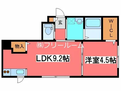 プラティーヌ月寒東【1階】の間取り