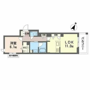 グレイス神戸住吉【0202号室】の間取り