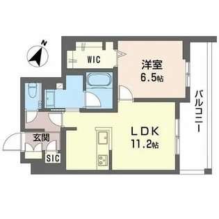 グレイス神戸住吉【0401号室】の間取り