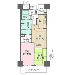 RICイーストコート11番街【118号室】の間取り