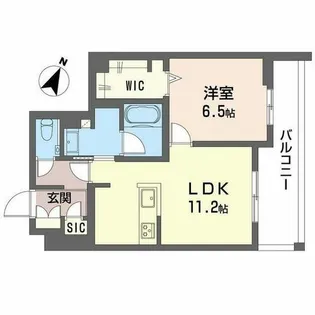 グレイス神戸住吉【0201号室】の間取り