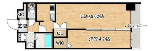 スプランディッド新大阪EAST【3階】の間取り