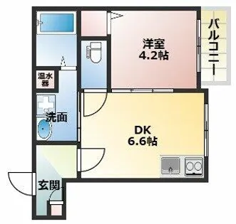 パシフィック千林【3階】の間取り