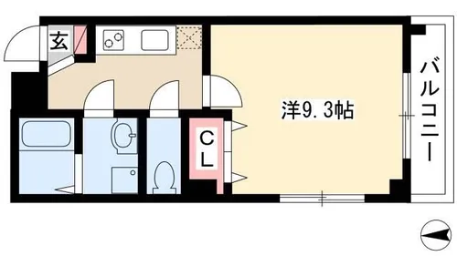 NKビル伏屋【307号室】の間取り