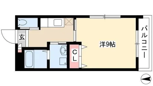 NKビル伏屋【307号室】の間取り