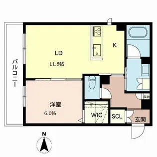シャーメゾンフルール【0202号室】の間取り