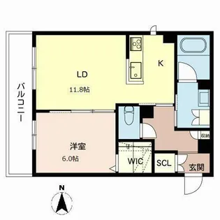シャーメゾンフルール【0202号室】の間取り