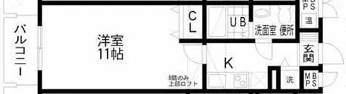 セレブコート梅田【6階】の間取り