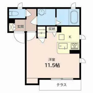 コート・AN【0102号室】の間取り