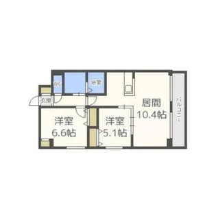 ハイパール桑園【5階】の間取り