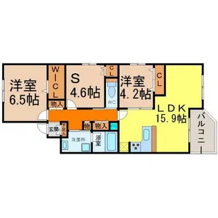 グランスイート敷島【2階】の間取り