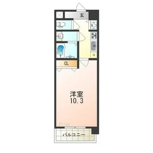 アスティオン 三国ヶ丘【6階】の間取り