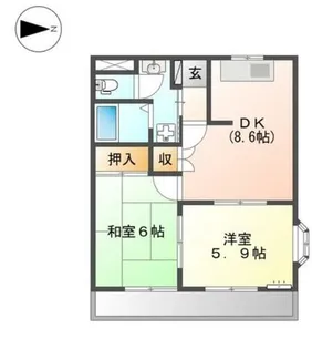 SJルミナス【201号室】の間取り