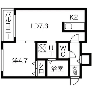 GARE24K【4階】の間取り