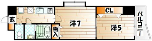 門司港レトロプリンセス【201号室】の間取り