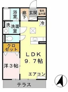 リガトーニ ワン【1階】の間取り