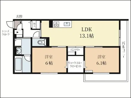 靜古苑 The vert 本館【3階】の間取り