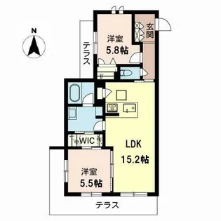 グレース ヴィレ【0101号室】の間取り