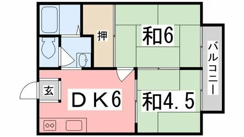 ドリームハウス【203号室】の間取り