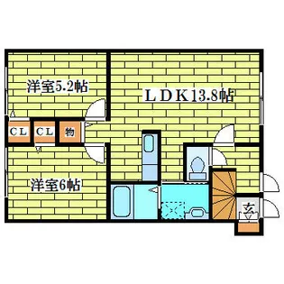 エルムハイツⅡ【202号室】の間取り